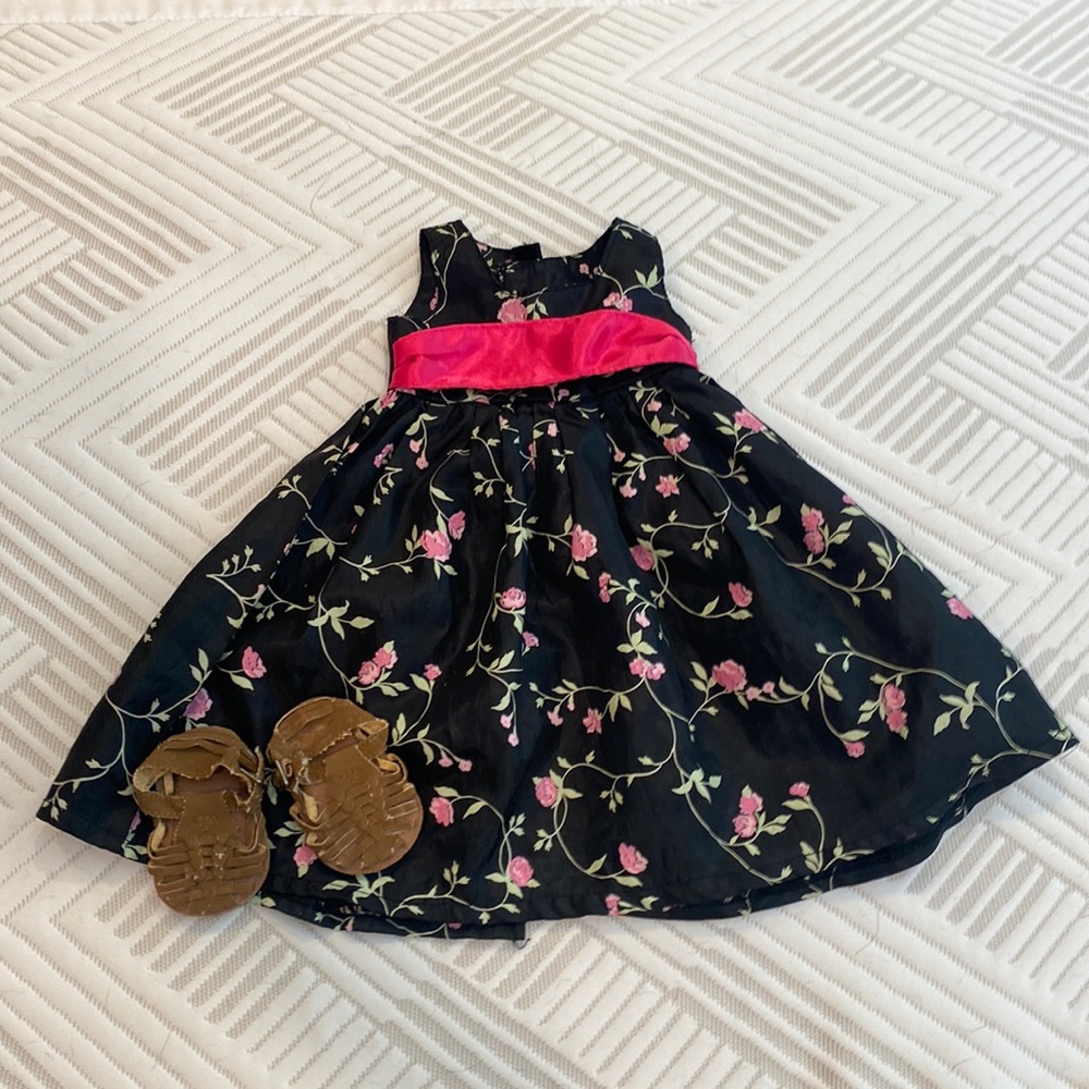 american girl doll floral outside outfit